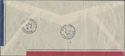 1948, TAAF, Airmail 100fr. "Icarus" on registered airmail expedition ...