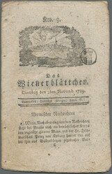 1789-90. Die ersten Zeitungssignetten von Österreich. Das ...