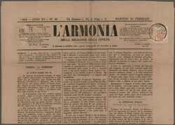 1859, Farbenspiegel, 2 Kr. rot, zwei Farbnuancen auf je einer Zeitung ...