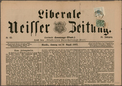 1877, 1 Kr., Oberrandstück mit Zusatzfrankatur Deutsches Reich Nr. ...