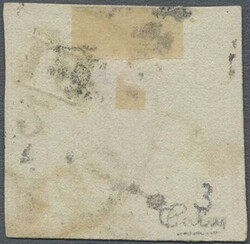 1859, 4 Kr. rot, schmalrandig, mit seltenem Lombardei Stempel K 1 ...