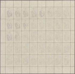 1975 'President M. Nguema' 3.50e. complete sheet of 40, variety ...