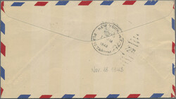 1948, airmails 100 f red and 200 f blue tied by octagonal "GHADAMES ...