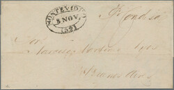 1852,Nov 8th, Entire letter sheet from RIO DE JANEIRO, BRAZIL, ...
