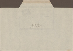 1954, 10¢ air letter. Two die proofs in royal blue. One with the ...