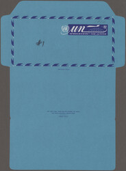 1972, 15¢ air letter on aerogramme paper, unique trial color die ...