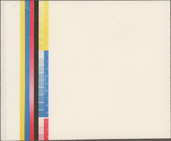 1968, approved color and die proof, with color proofing bars along ...