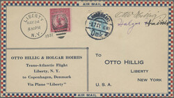 1934, USA/Newfoundland, "Otto Hillig and Holgar Hoiriis ...
