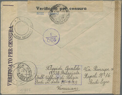 1933 Air 5 l. and 50c. used along with 1936 Express stamp 1.25 l. on ...