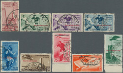 1934 Soccer World Championship: Complete set of 9 (postage and air ...