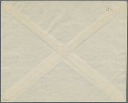 1935 'Medal for Bravery' complete air set of 9 on registered airmail ...