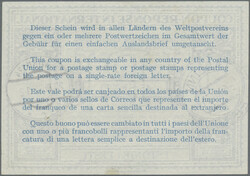 1934, International Reply Coupon 45senti design "London", used from ...