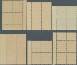 HAGENAU: 1944, "R F / Haguenau / 11-12-44", overprints on 1pfg.-8pfg. ...