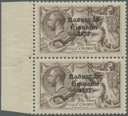 1925, Saorstát Somerset printing, narrow year date, left marginal ...