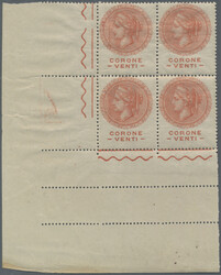 1919, UNISSUED stamps for Julian Venetia, showing a medaillon with ...