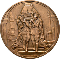 Polen: Bronzemedaille 1936, Stempel von Stanislaw Otrowski, auf den 1 ...