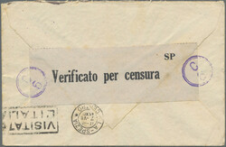 1941 Two special covers, with registered express cover to Milano ...