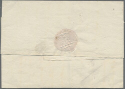 1779, LUXEMBOURG, Einzeiler auf Faltbriefhülle mit handschriftlicher ...