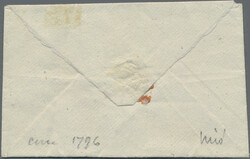 1795/1814 ex, Französische Periode, zwei Briefe mit hs. Taxe und ein ...