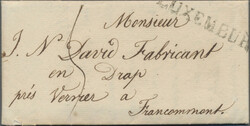 1819/28, LUXEMBURG, drei handschriftl. taxierte vollständige Briefe, ...