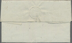 1832, DIEKIRCH, Einzeiler ca. 34 x 5 mm auf Brief nach Arlon mit ...