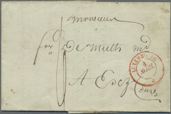 1844/51, LUXEMBOURG, drei Briefe mit Zweikreisstempeln ins Inland bzw ...