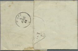 1844/51, LUXEMBOURG, drei Briefe mit Zweikreisstempeln ins Inland bzw ...