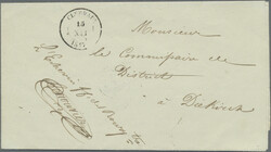 1847, HEINERSCHEID, klarer Abschlag des seltenen Zweikreisstempels ...