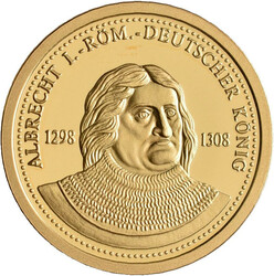 Albrecht I. / Albrecht V. 1255-1308, Graf von Habsburg: Goldmedaille ...