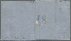 1863, 3 Kr grün Doppeladler viereckig breitrandiger ...