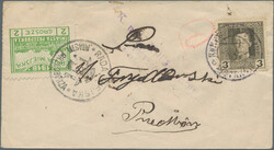 PRZEDBORZ: 1918, 2 Gr green, perf. 10, tied by local cds 'RADA ...