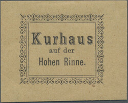 1896, Hotel Post "Hohe Rinne", private mail service, stamp "Kurhaus ...