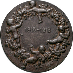 1. Weltkrieg: Eisengussmedaille 1918 von A. Kraus, auf die Aufnahme ...