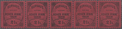1906, Hotel Post "Hohe Rinne", private mail service, 2h. black on red ...