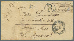 1889, 10 k. blue blue, vertical pair tied by cds. "LYDO....17.12 ...