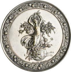 Baden, Freiburg: Versilberte Prämienmedaille 1900 von Oertel; Für ...