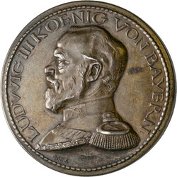 Bayern, Ludwig III., 1913-1918: 2 x Silberne Steckmedaille 1916 ...
