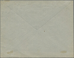 1918, Dünner Aufdruck 3 Rp. schwärzlichorange auf Brief der ...