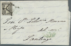 1850-68 Four fine covers including 1850 6cu. on cover from Portosin ...