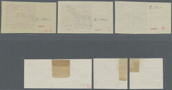 1920, Airmail surcharges imperforate, complete set with left margin, ...