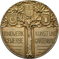 Wiesbaden: Vergoldete Silbermemedaille 1909 (M.J. Rückert), auf die ...