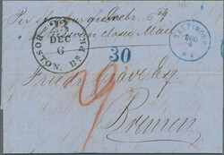 1865, Baltimore 4.12., vollständiger Brief ab "BALTIMORE DEC 4" mit ...