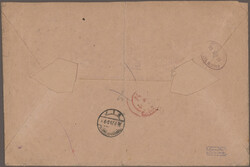 Braunschweig/Borek: 1923, Gebührenzettel 500.000 Mark (2) und 75.000 ...