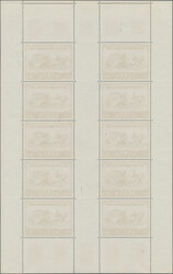 1950, IBASA, Kleinbogen mit Ersttags-Sonderstempel, tadellos, ...