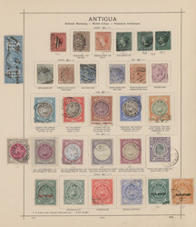 1862/1938, mainly used collection on album pages from QV, Coat of ...