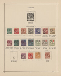 1862/1938, mainly used collection on album pages from QV, Coat of ...