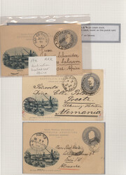 1896/1897, POSTAL CARDS LIBERTY HEAD, collection of apprx. 300 used ...