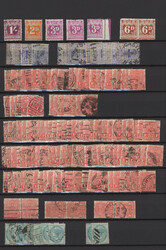 1900/2000 (ca.), mainly used balance in three stockbooks from some ...