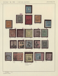 1853/1890 (ca.), used and unused collection on album page, slightly ...
