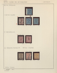 1860/1870, mainly unused collection nine stamps on album page, ...